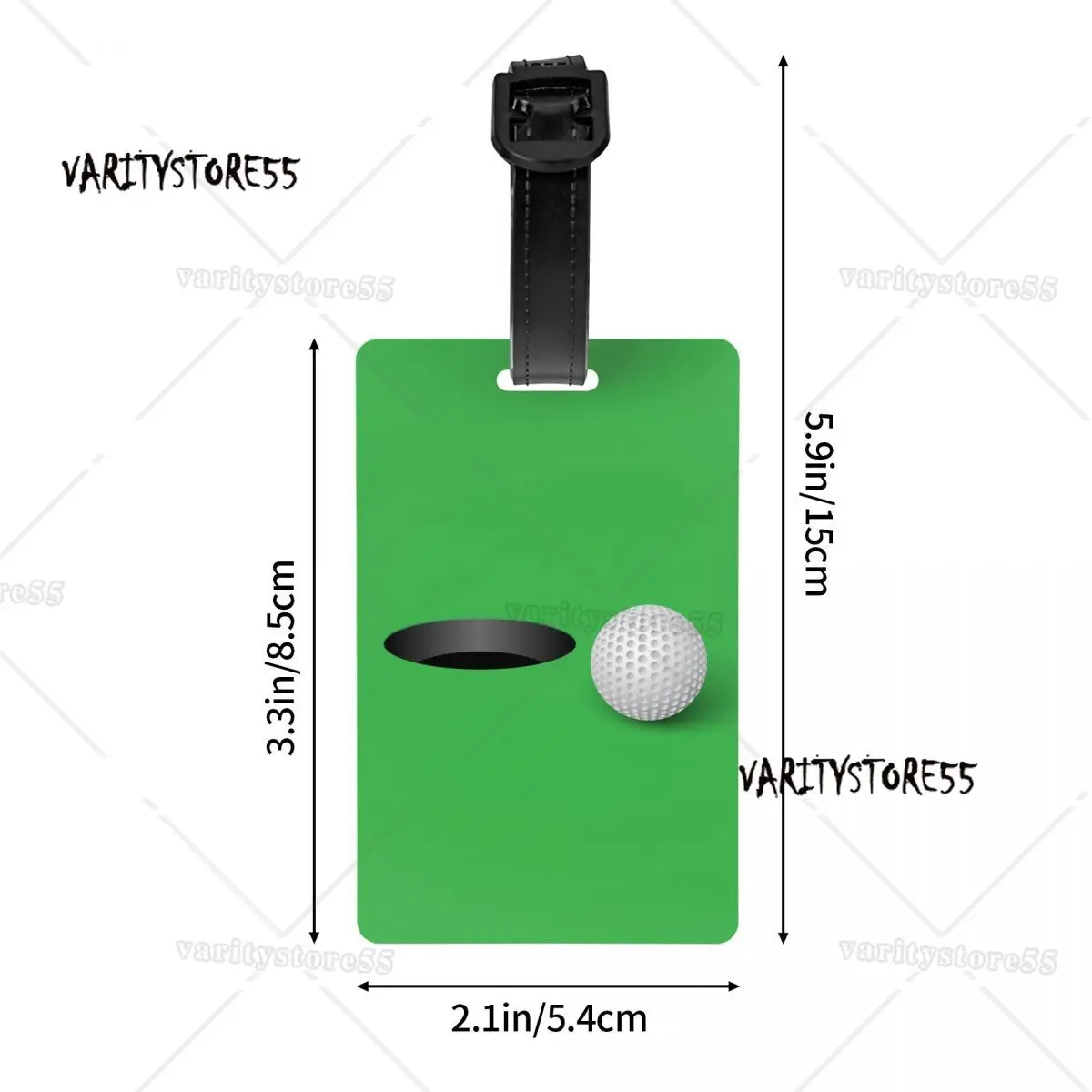 Custom Funny Sport Golf Ball Luggage Tag With Name Card Privacy Cover ID Label for Travel Bag Suitcase 4