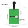 Custom Funny Sport Golf Ball Luggage Tag With Name Card Privacy Cover ID Label for Travel Bag Suitcase 4