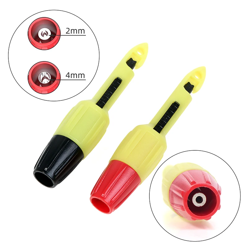 자동차 수리 DIY 액세서리 절연 와이어 피어싱 펑크 프로브 테스트 후크 클립, 2mm, 4mm 소켓 포함, 1 개, 2 개
