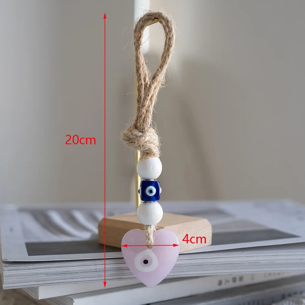 Lot De 6 Pendentifs œil Bleu En Verre - Décoration Intérieure Style Maléfique Chic - Neuf Avec étiquettes