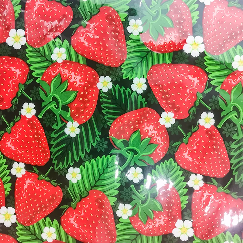 

Fruit pattern printing TPU artificial leather sheet synthetic leather vinyl DIY bow home textile phone cover 46x135cm