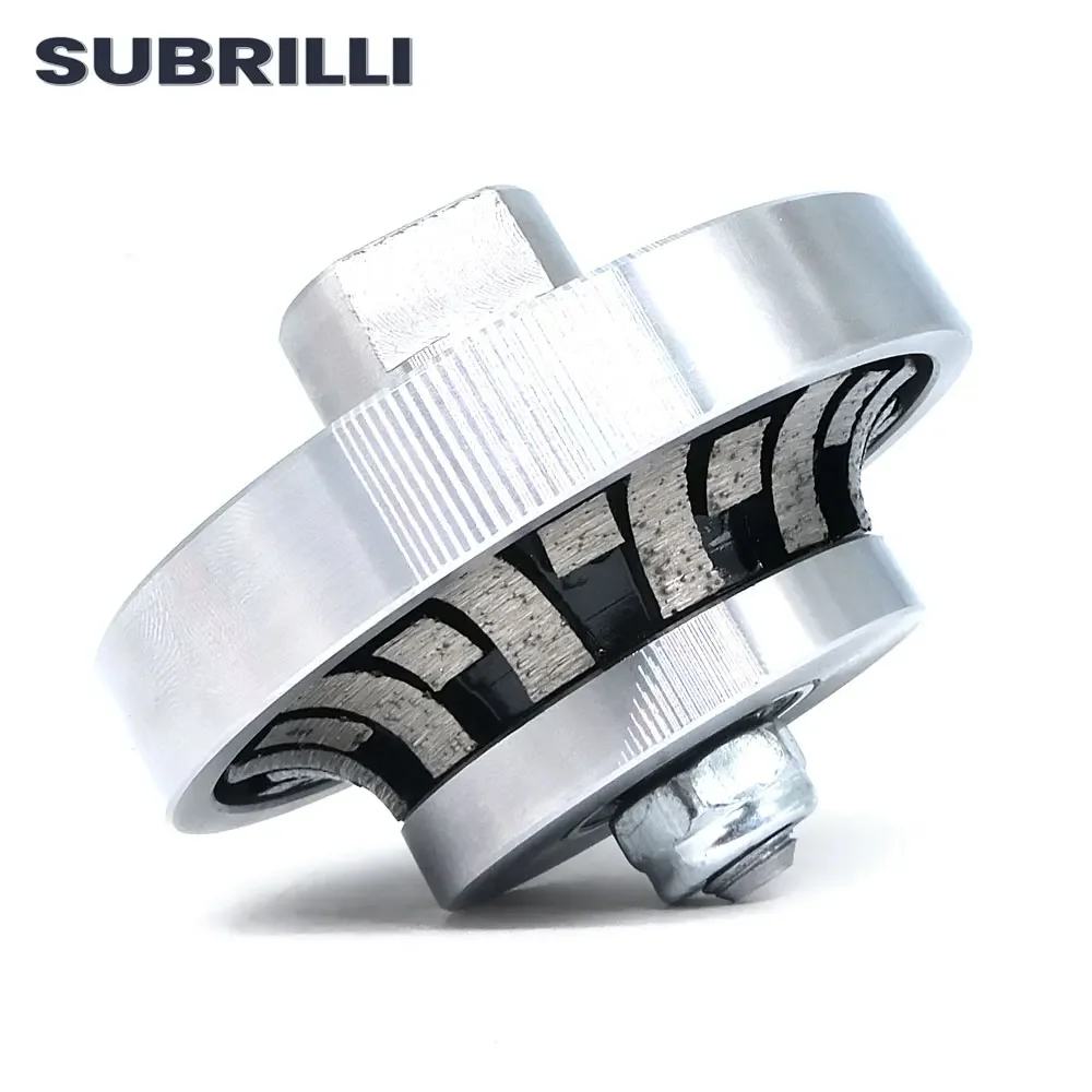 SUBRILLI Diamond Profile Wheel B10 Sintering Segmented Demi Bullnose Type For Stone Granite Marble Edge Hand Router Bit M14 5/8