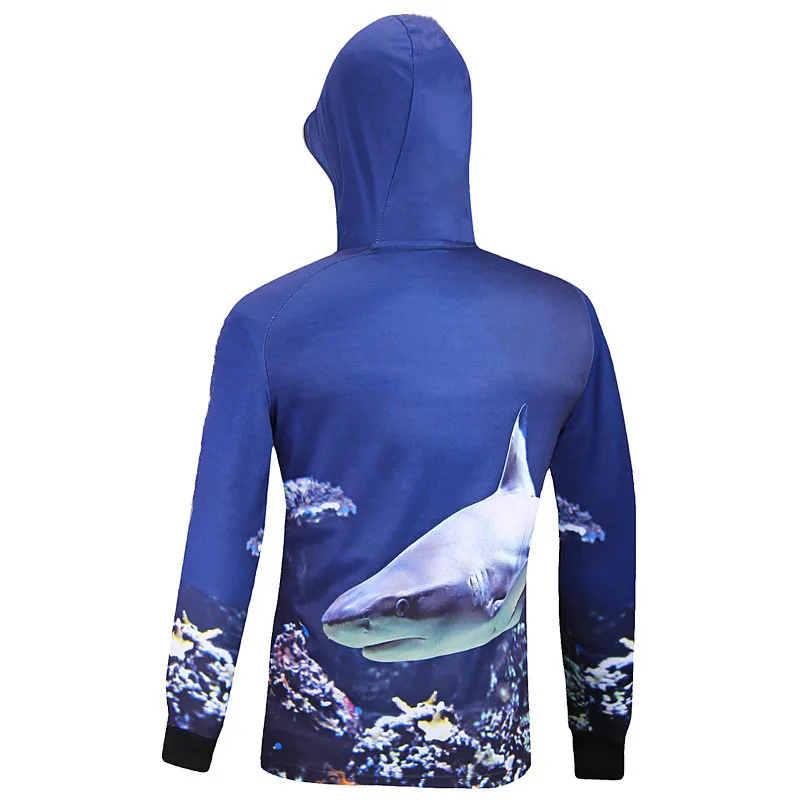 Description Picture 5 of itemNew Men Half Zipper Slim Fit Hoodie Custom Hot Sale Printing Fishing Shirt Ultraviolet-Proof Tournament Fishing Jersey