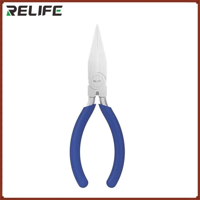 

RELIFE RL-111 5' Toothless Flat Nose Pliers Industrial Flat Nose Pliers for Mobile Phone Repair Electrical Appliance Repair DIY