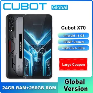 CUBOT X70 Unlocked Phones(24G+256G),Android 13 Smartphone,100MP+32MP  Main/Front Camera,6.58 HD Display Cell Phone,8-core Processor 5200mAh  Battery Mobile Phones,Dual SIM/NFC/Fingerprint
