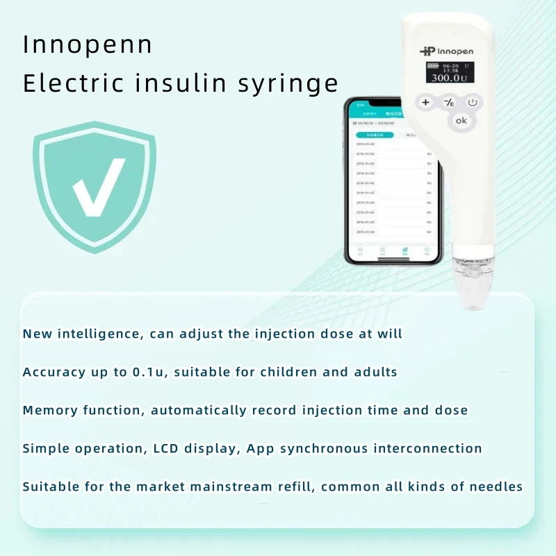Innopen electronic insulin injection Pen high precision automatic insulin injection syringe app intelligent connection