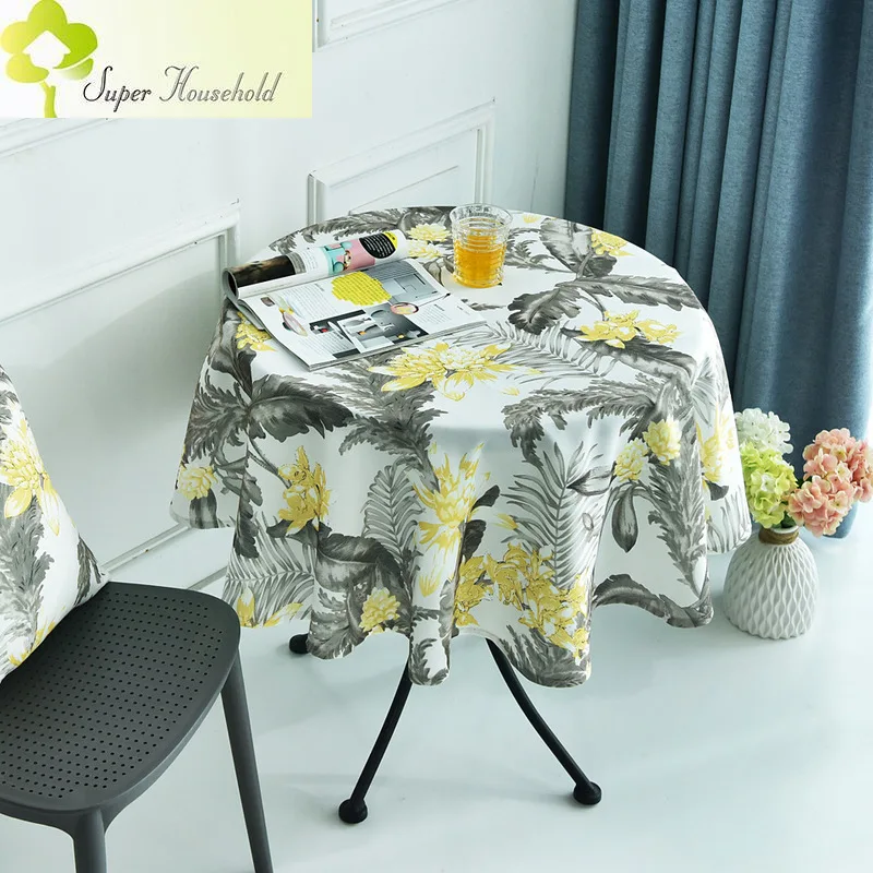 Nordic Round Tablecloth Simple Waterproof Restaurant Hotel Household Table Cloth Decoration