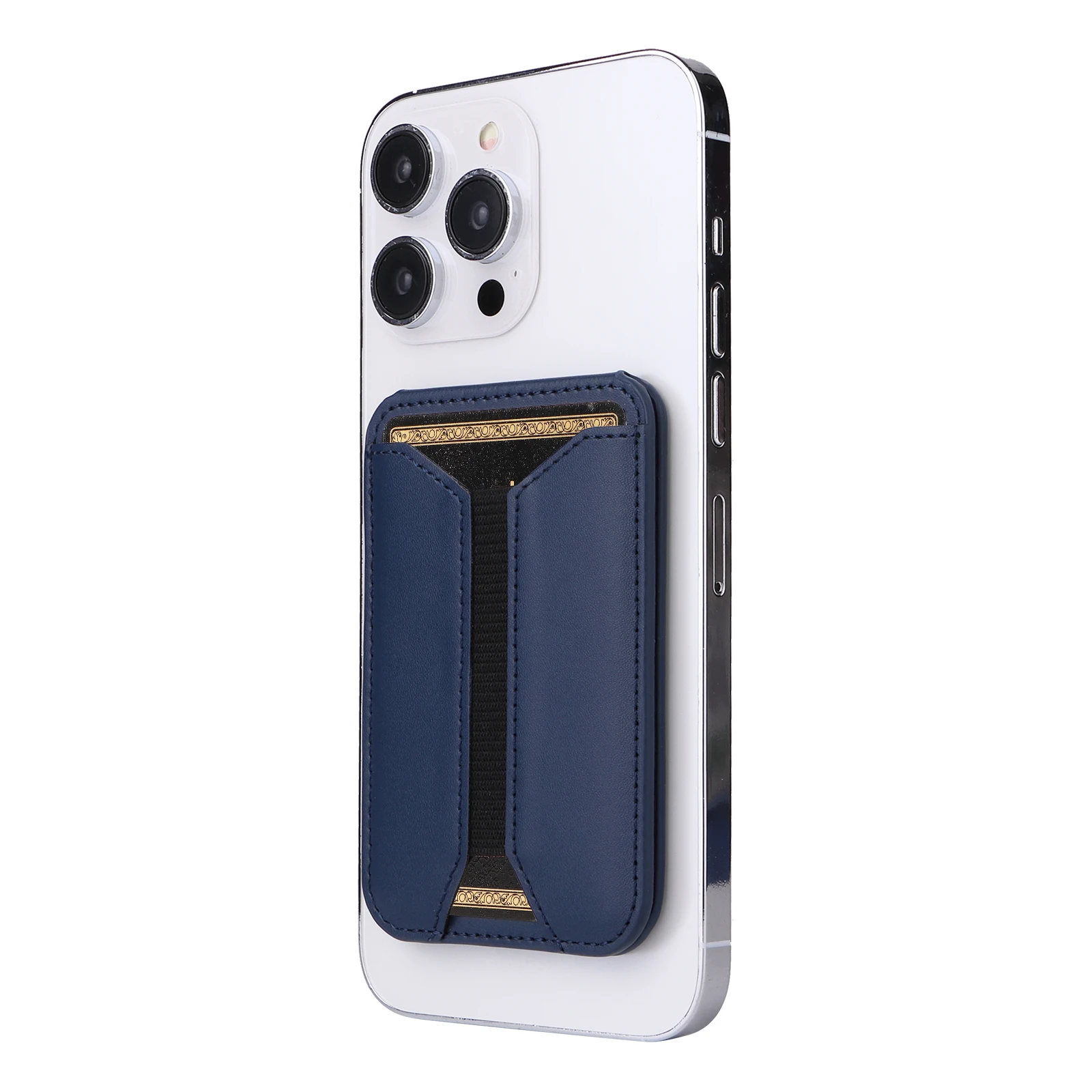 New Holder Type Magnetic Card Case for Iphone 12 13 14 15 Pro Max With Desktop Stand Function to Insert 5-7 Cards Creative Case