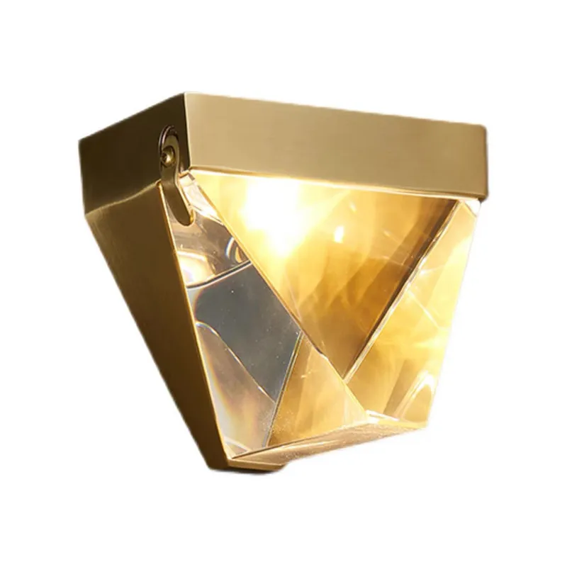 Luxury Wall Lamps Crystal Bedside Lamp LED Wall Light Chrome Gold Indoor Bright Sconce for Living/Dining/Bed Room Hotel