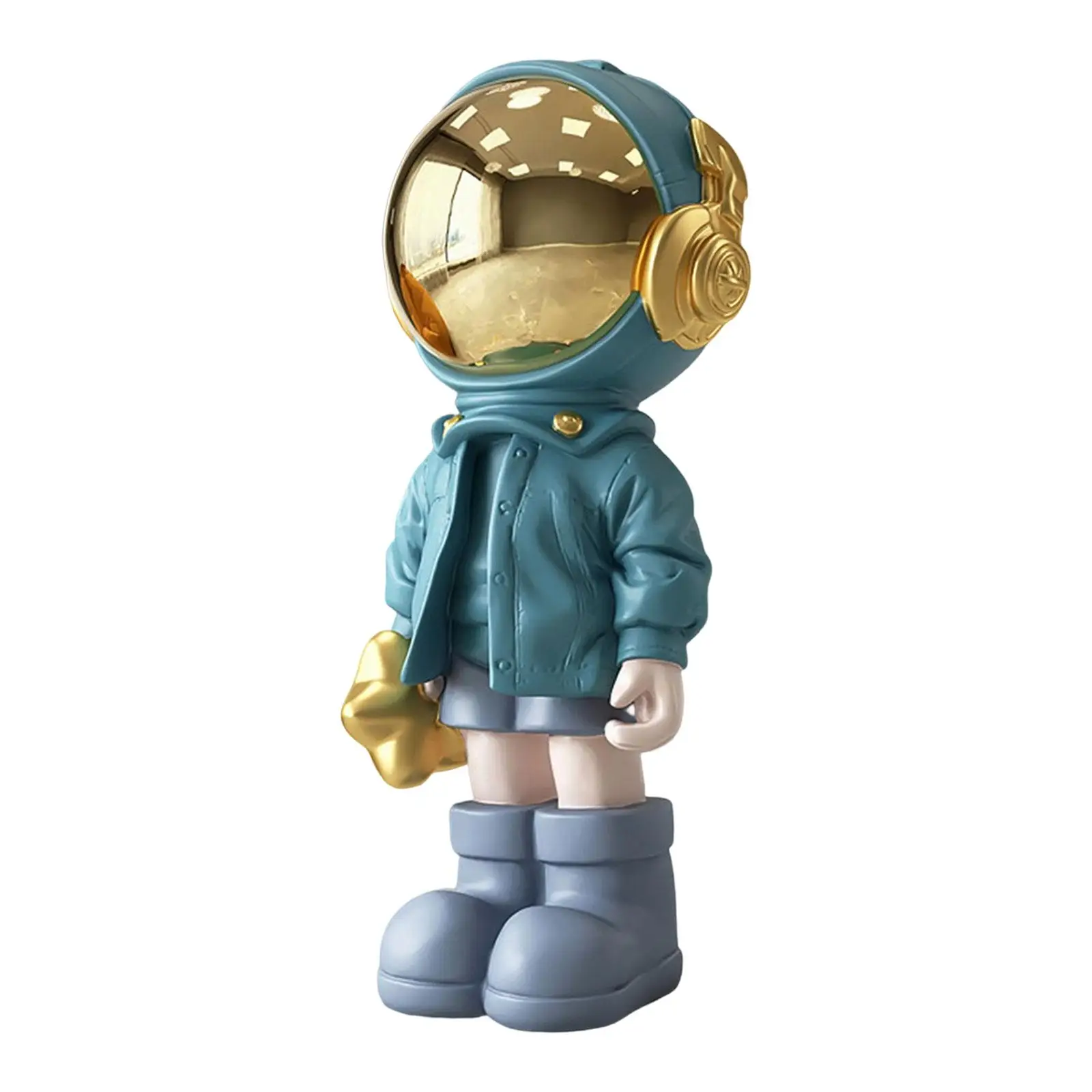 

3D Spaceman Stand Figurine Sculpture Floor Ornament for Children Boys Girls