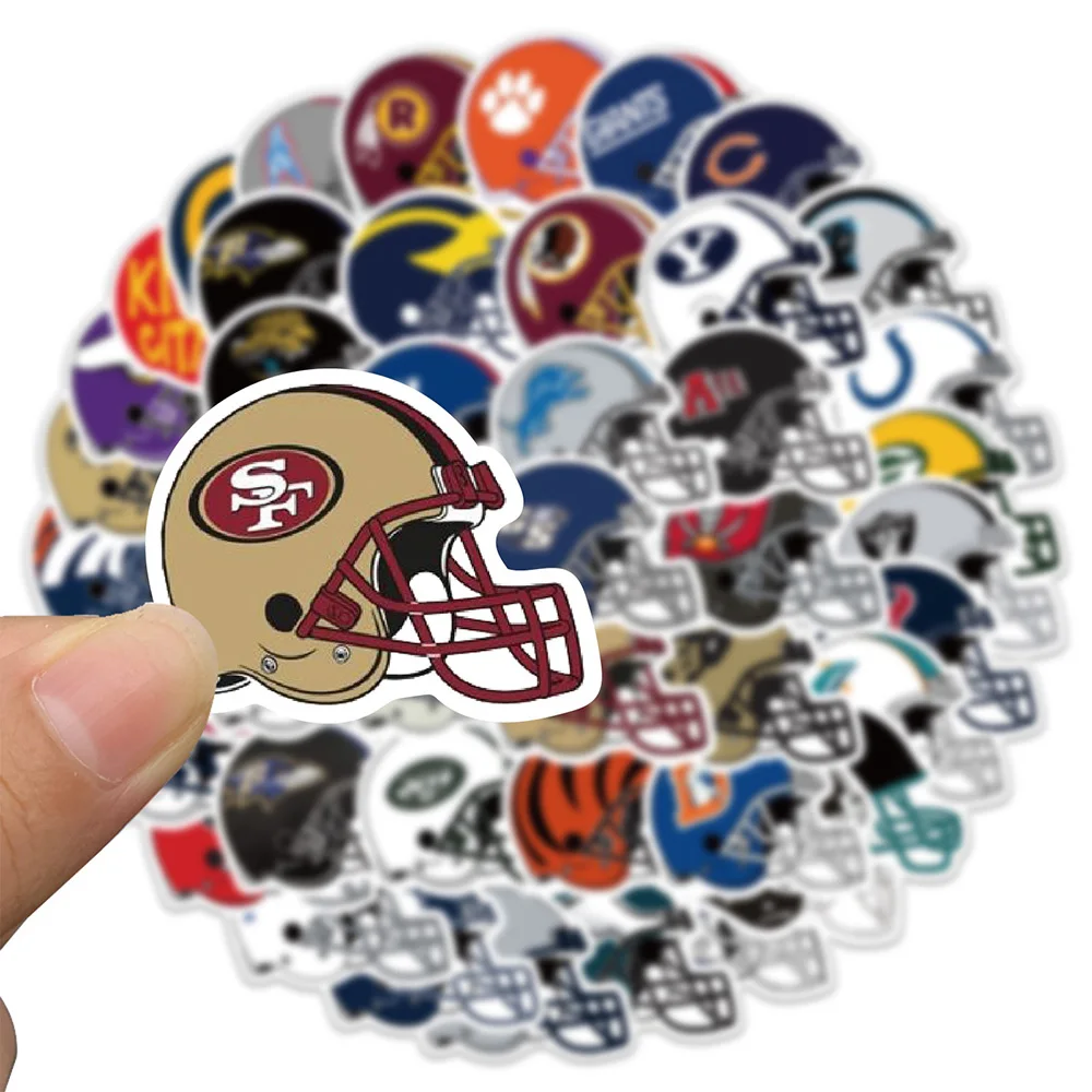 

10/30/50PCS Rugby Hat Cartoon Stickers Waterproof notebook Luggage Suitcase Graffiti DIY Sticker kid toy