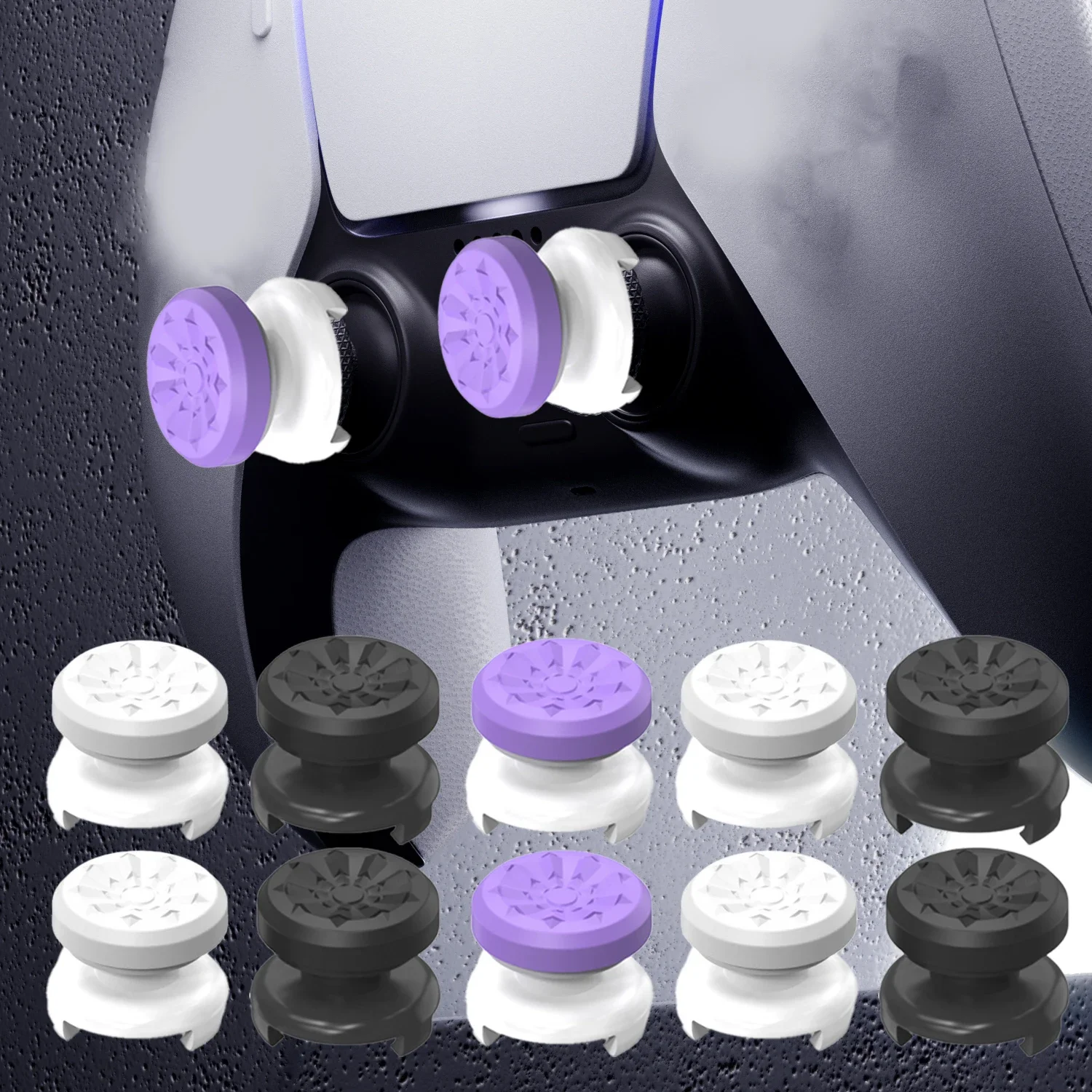 Gaming Controller Thumb Stick Hand Grip Extenders Caps for PS4 PS5 Gamepad Thumb Stick Grips Rise Covers for Playstation PS4/PS5