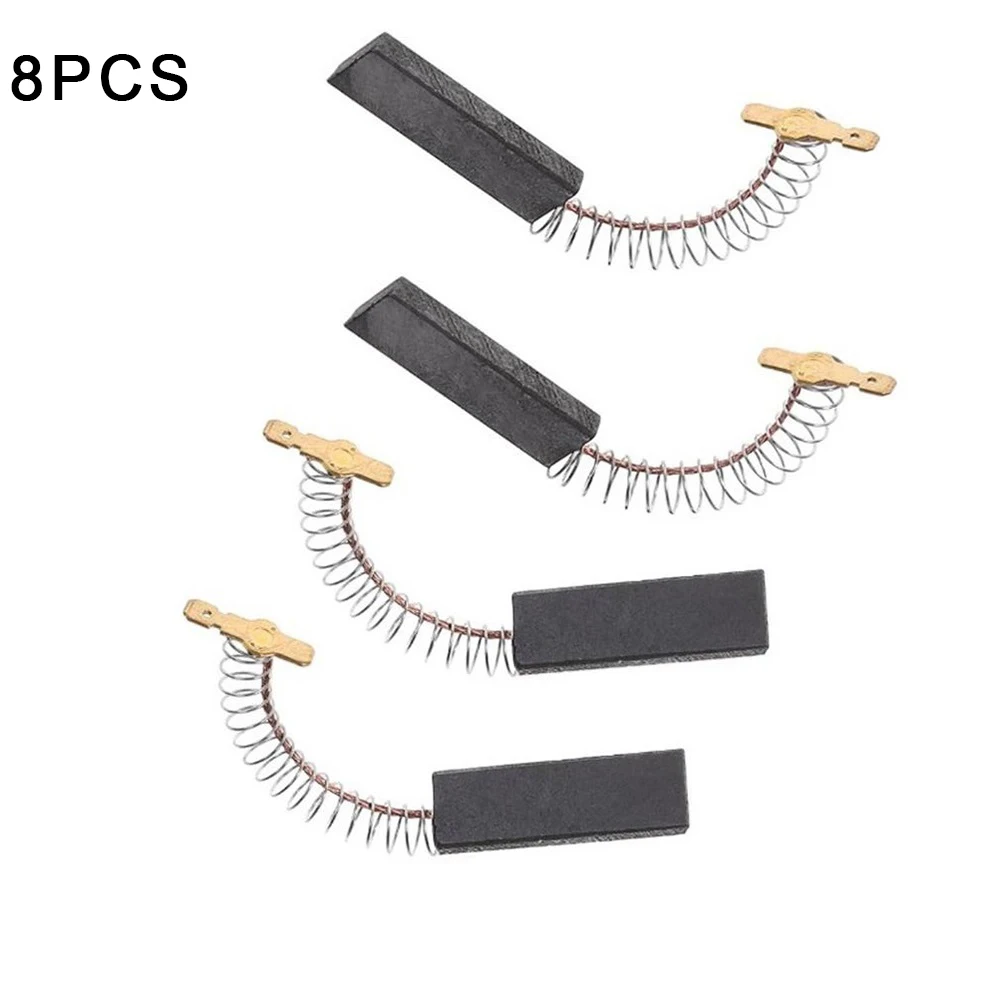 

8PCs Motor Carbon Brushes Kit For BOSCH NEFF For SIEMENS WASHING MACHINE 36x12.5x5mm Black & Gold Tone Carbon Brushes