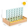 Wooden Connect 4 Classic Grid 4 in a Row Game Strategy Family Board Games 2 Players Suitable for Kids and Adults 6