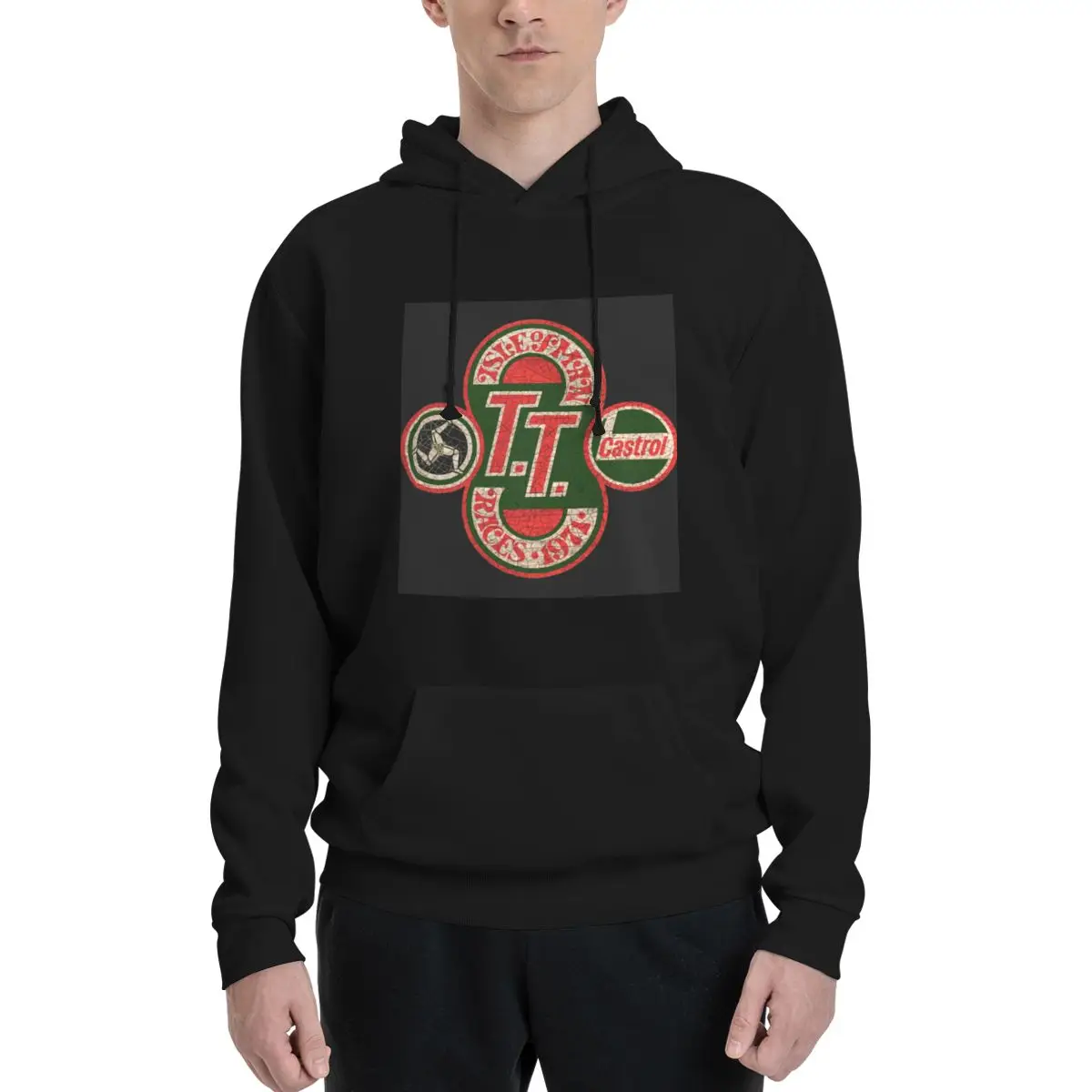 

Top Quality Isle Of Man TT Races 1971 Isle Of M Couples Plus Velvet Hooded Sweater High quality Home Cute With hood pullover