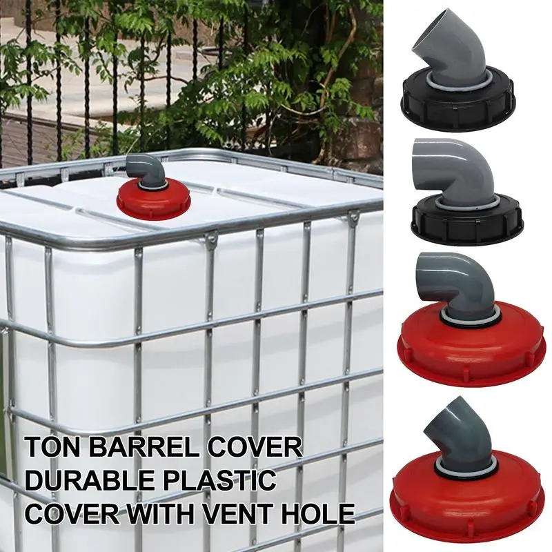 

Outdoor Garden IBC Ton Barrel Cover Durable Plastic Cover With Vent Hole Ton Barrel Filter Cover