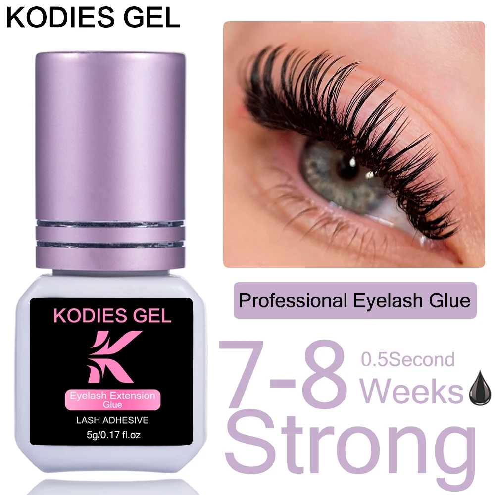 KODIES Extra Strong Eyelash Glue - 5g Waterproof Adhesive Quick Dry 05s