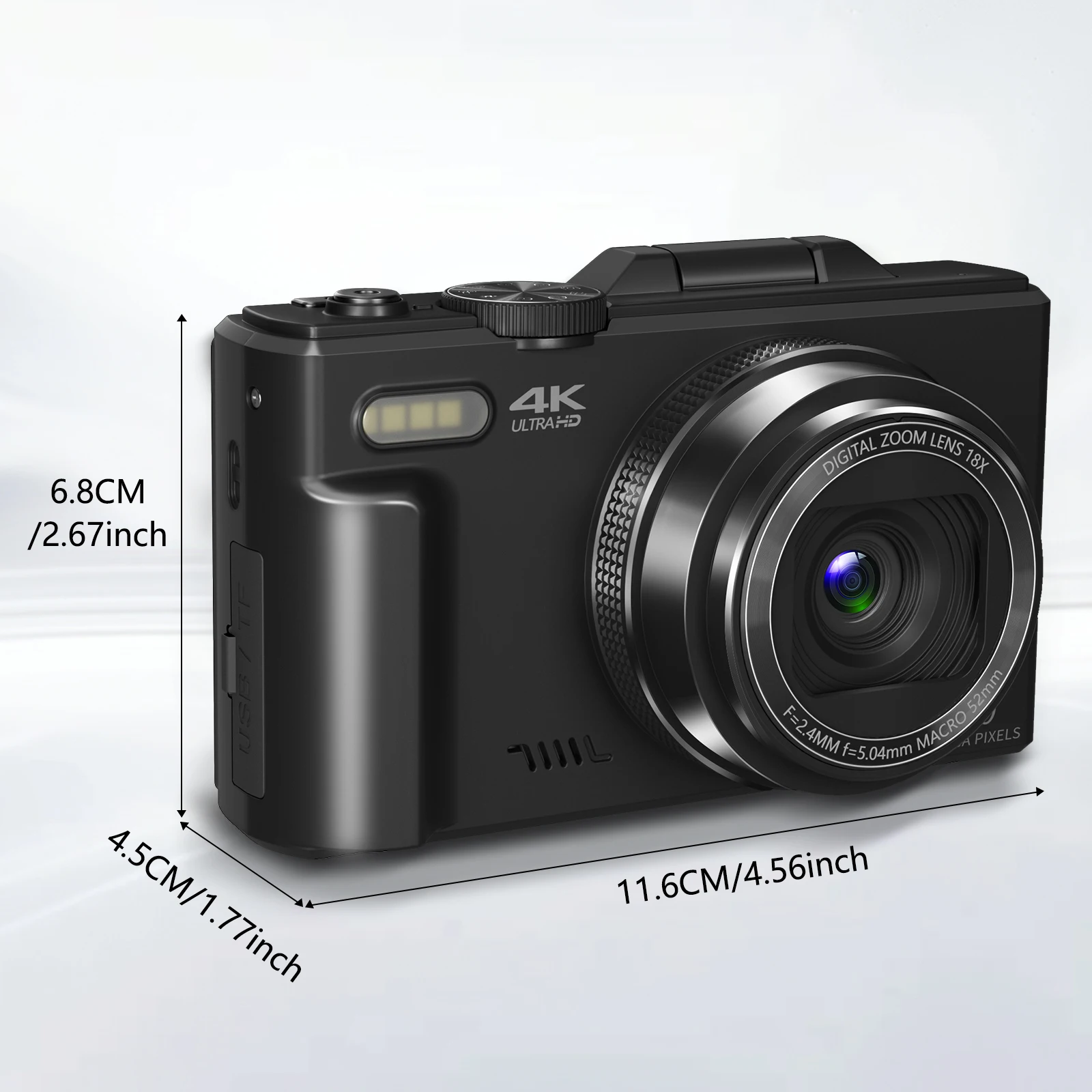 4K Vintage-Style Vlogging Camera with Flip Screen 6