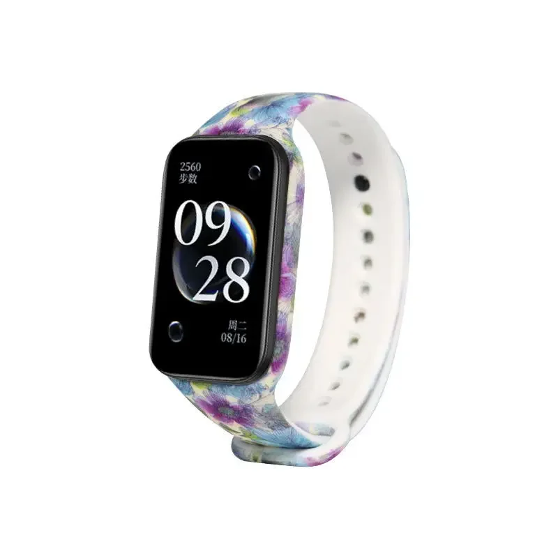 Colorful Printed Silicone Strap for Smartwatch Replacement Bracelet Band