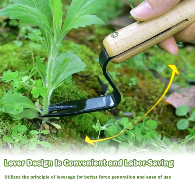 Effortless Weed Removal Tool - T TOVIA Handheld Dandelion Puller & Garden Fork, Durable Metal Construction for Lawn Care 2