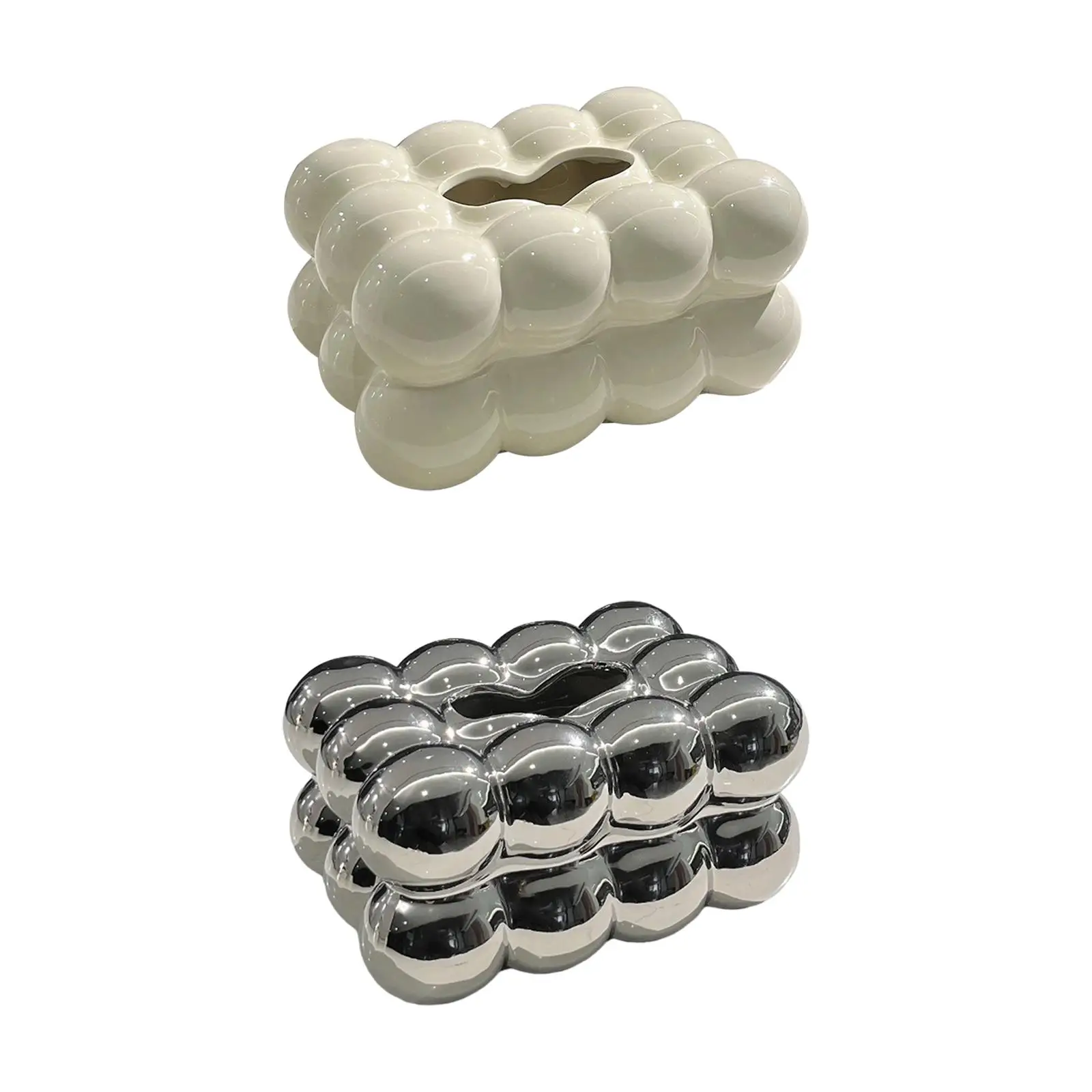 Tissue Holder Marshmallow Tissue Box Cover Valentines Day Decor Tissue Canister for Hotel Car Home Countertop Living Room 6