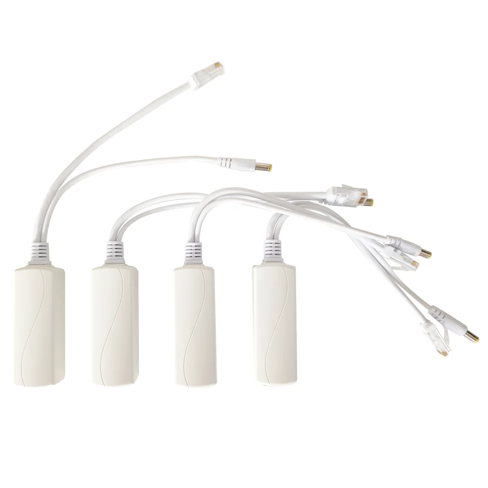 

POE Connectors Adapter Cable Splitter Injector Power Supply 48V To 12V for Network Surveillance Camera