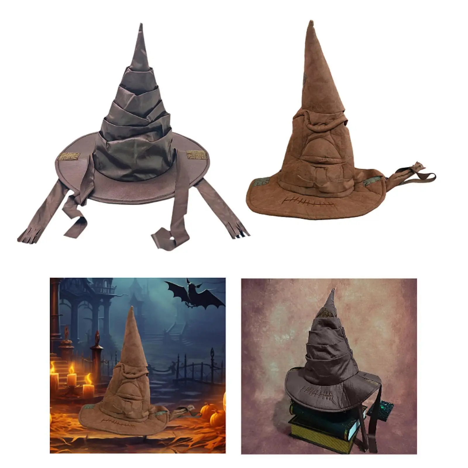 Costume Witch Hat Decoration Sorceress Hat for Christmas Festival Masquerade