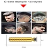 Kemei T9 Gold Hair Clipper Professional Electric Barber Zero Gapped Hair Trimmer 0mm Hair Cutting Machine Men USB Rechargeable 2