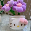 Sanrio Hello Kitty Plush Flower Potted Plant Super Cute Cartoon Anime Character Doll Ornaments Kawaii Birthday Gift for Girls 5