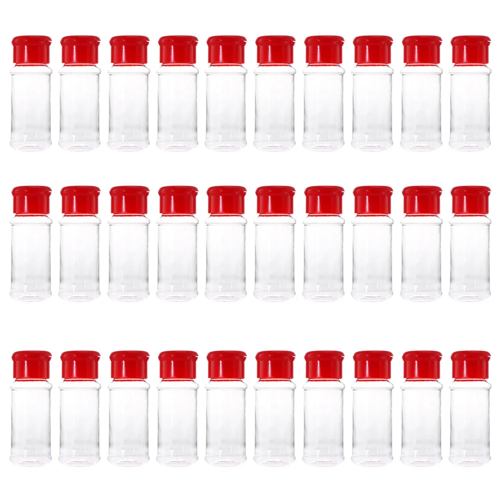 

30 Pcs Spices Condiment Containers with Lids Powdered Sugar Shaker Salt Bottle Jar