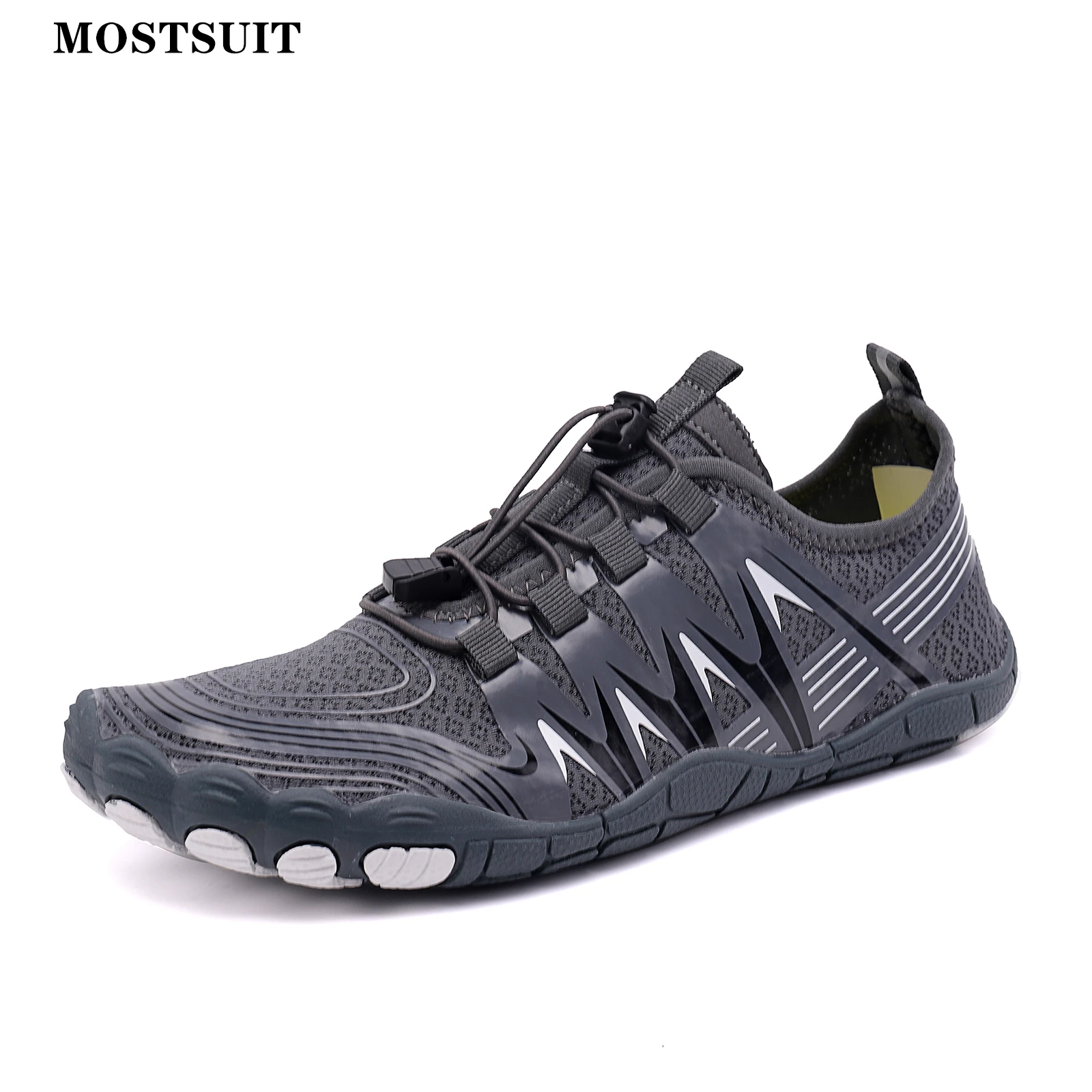 

Aqua Shoes Men Barefoot Five Fingers Water Swimming Shoes Women Breathable Fitness Hiking Wading Beach Outdoor Upstream Sneakers