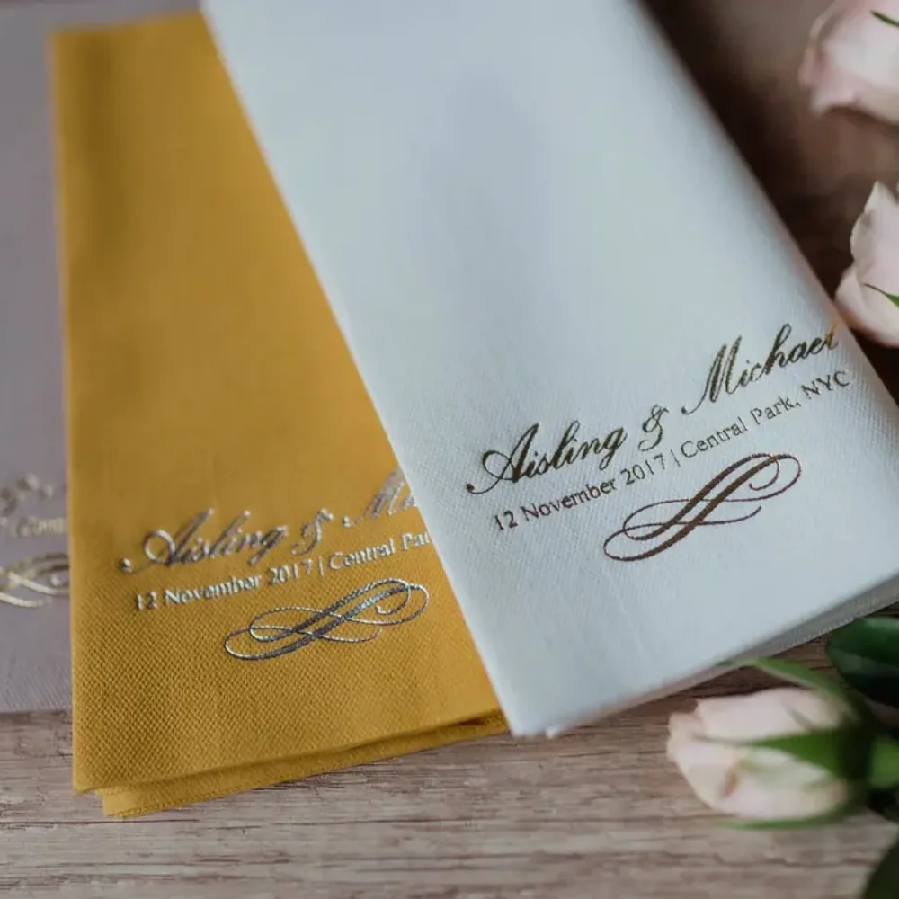 50 pcs Personalized napkins soft linen quality,DINNER napkins,Personalized Napkins,Wedding napkins,Monogramed Napkins
