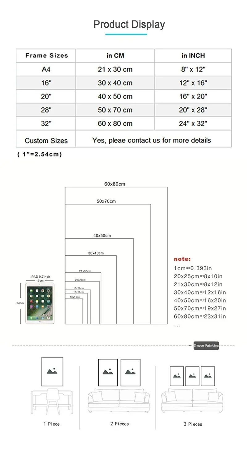 Description Picture 5 of itemModern Watch Clocks Abstract Graffiti Art HD Canvas Painting Wall Pop Nordic Style Poster Prints Living Room Home Decor Pictures