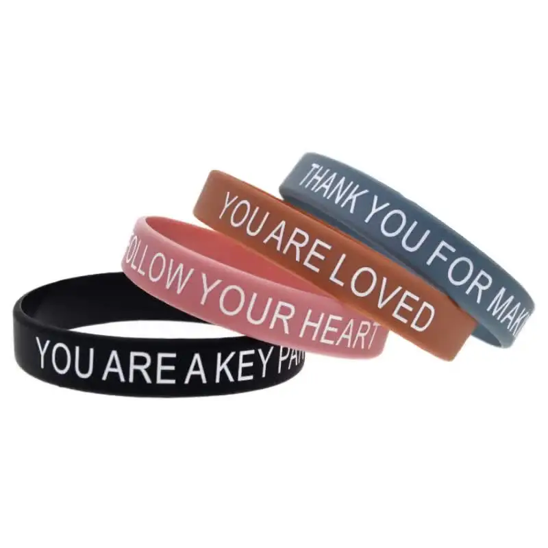 50 шт. Храбрый укостюм мечты Мотивационный силиконовый браслет Резиновый Следуй
