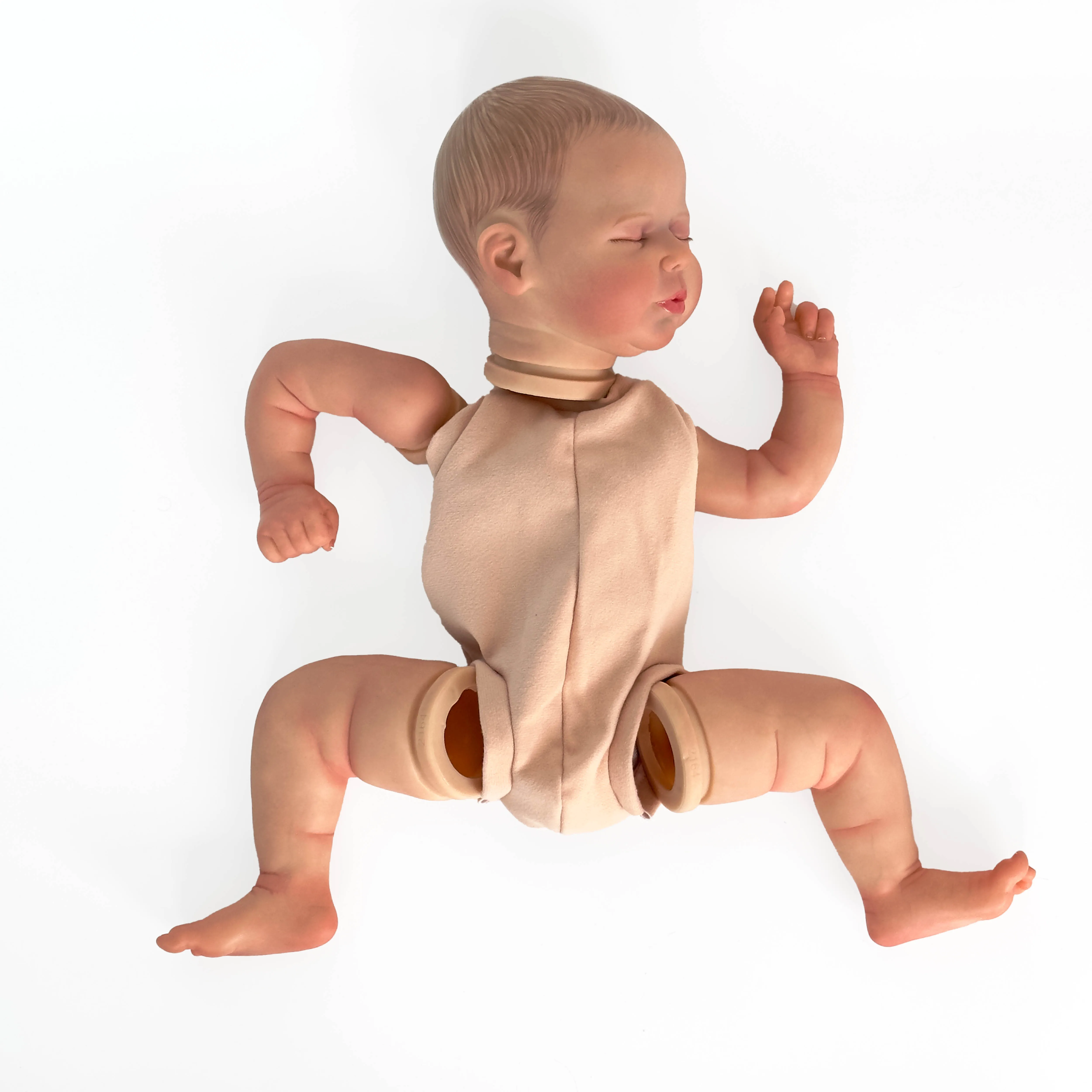 NPK 20inch Finished Doll Size Already Painted Kits  Valentina Very Lifelike Baby Doll with Many Details Veins 3