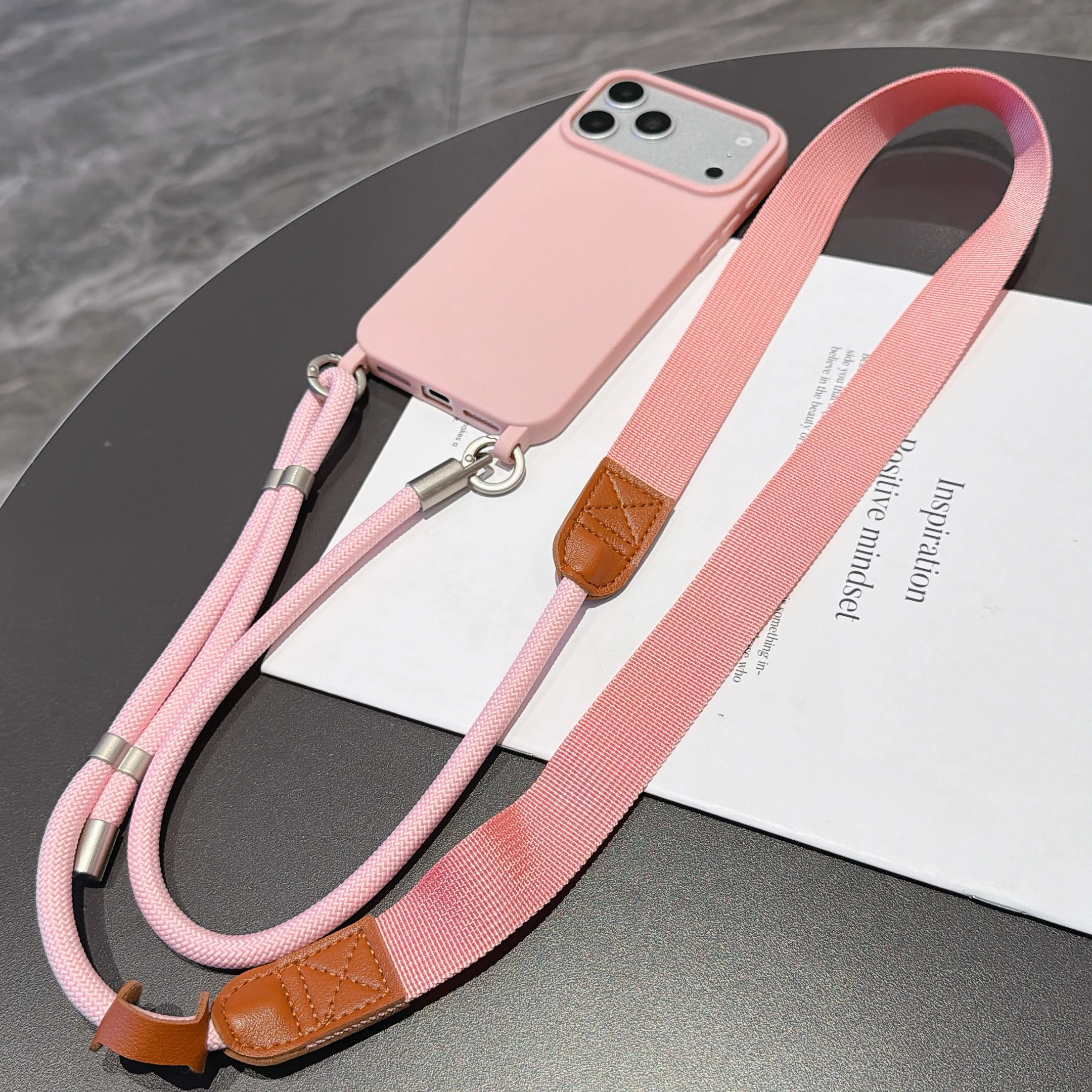 Versatile Crossbody Lanyard Strap with Shockproof Silicone Phone Case