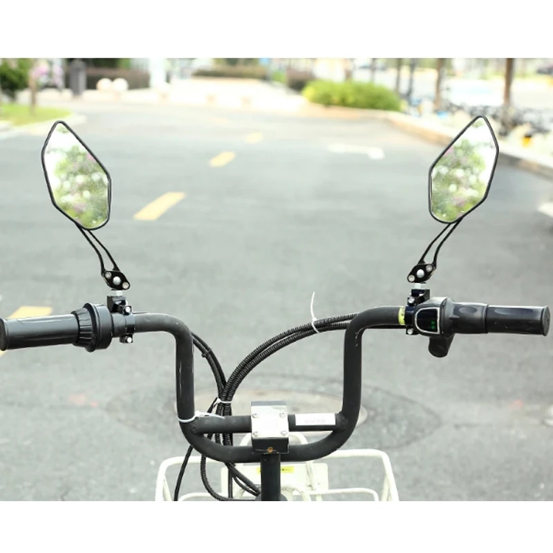 자전거 백미러, 자전거, MTB, 도로, 360도 회전 사이클링, 광범위한 범위, 백사이트 반사경, 조절 가능한 접이식 블라인드