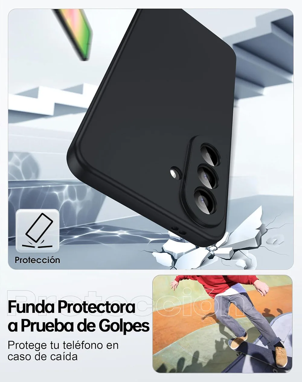 Ultra Thin Matte Black Silicone Frosted Back Cover