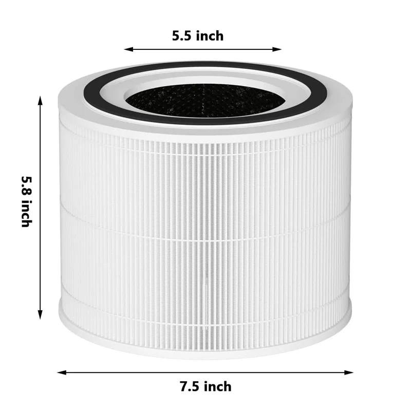 Replacement Filter for LEVOIT Core 300 Core300-P Core 300s Air Purifier