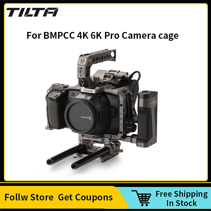 TILTA TA-T01 For BMPCC 4K 6K Full Camera Cage Basic Kit Tilta Gray 