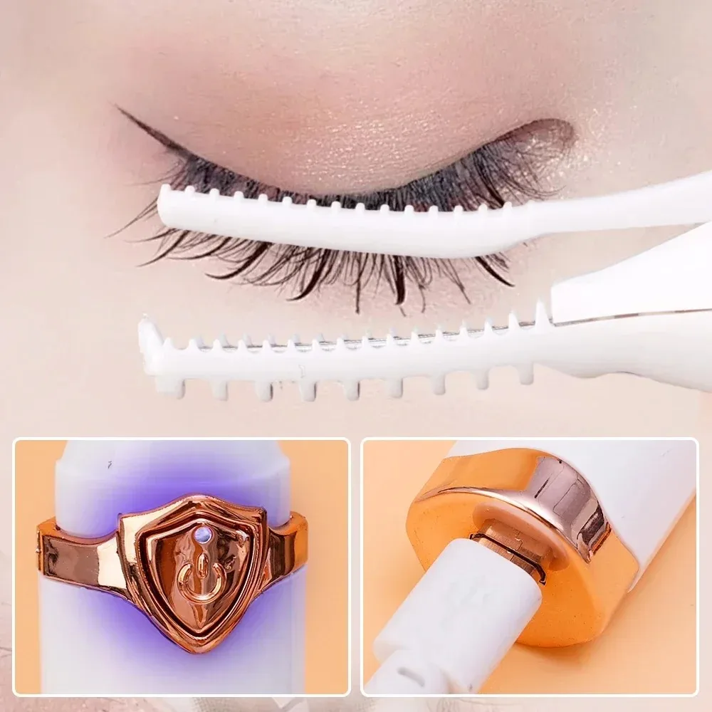 Lasting Lash Curler Tool Naturally Curled Electric Eyelash Curler Intelligent Temperature Control Styling Make Up Eyelashes Curl eyelash curler