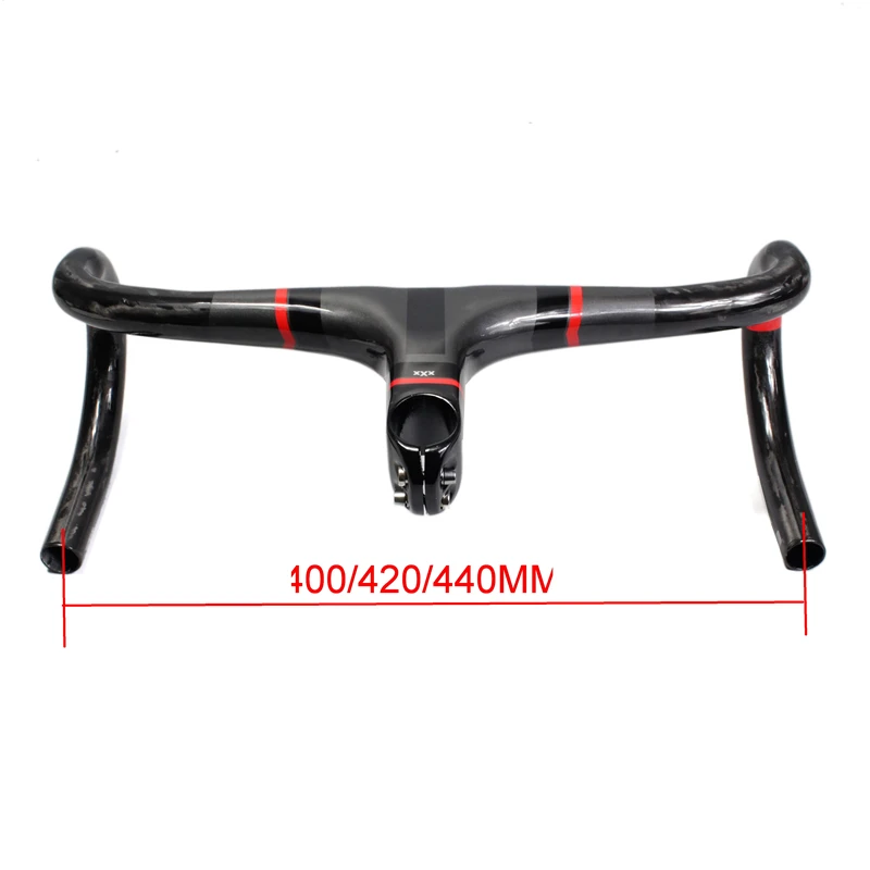 Ultra Light Road Bike Carbon Fiber Handlebar Integrated Drop Bar