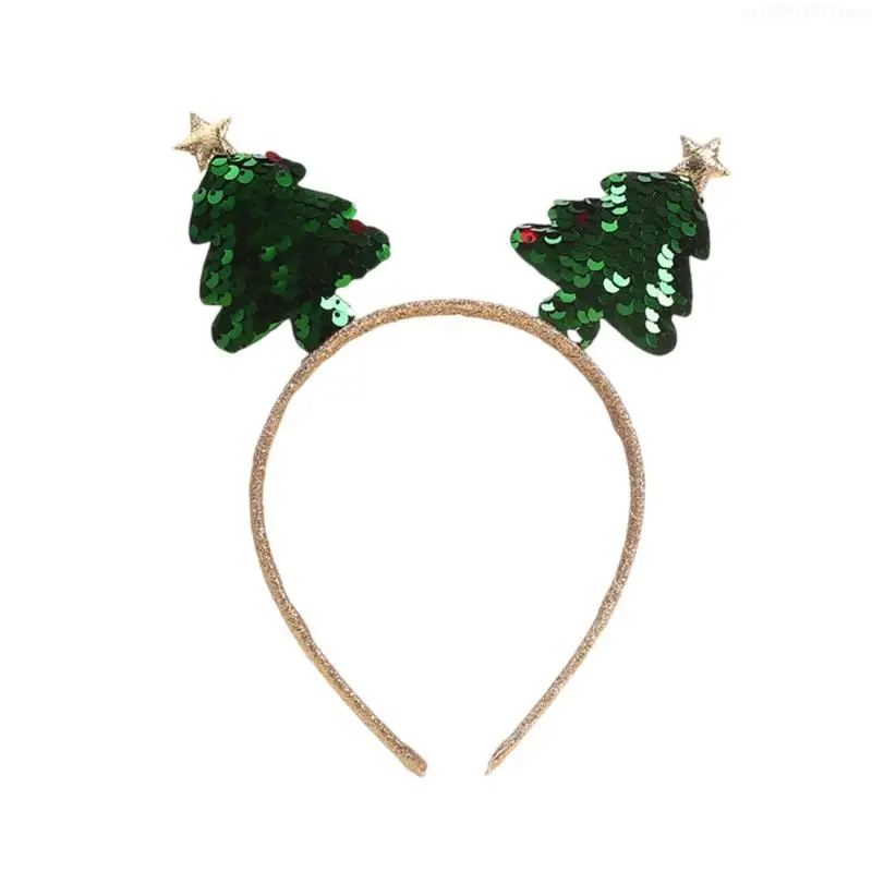 Christmas Tree Hairhoop Seasonal Festival Accessory Adult Kids Costume Headband R7UB hair accessories,hair headband