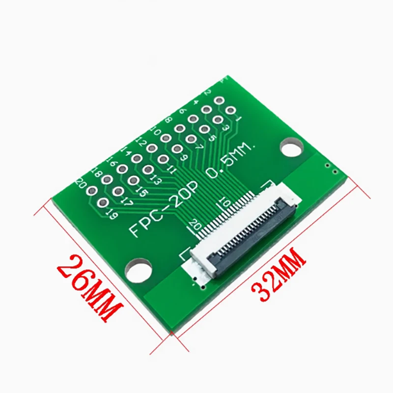 1PCS Placa Adaptadora De Kabel Flexible FPC FFC, Conector De Paso De 0,5mm, SMT a 2,54mm, 20P/24P/26P/30P/34P/36P/40P/42P/45P