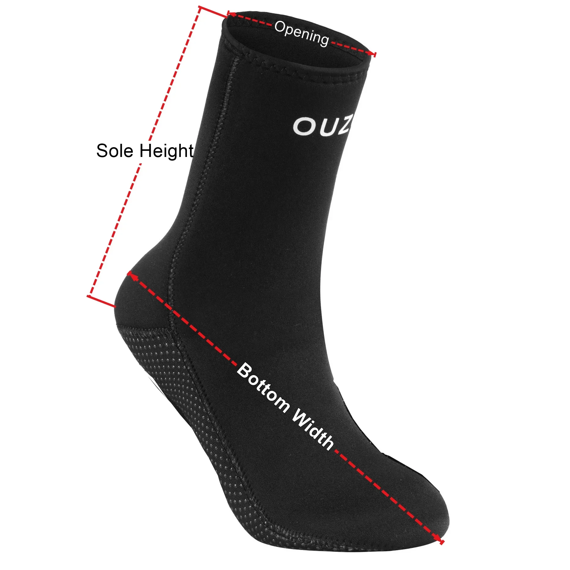 Neoprene 3mm/5mm Diving Socks Non-slip Adult Warm Patchwork Wetsuit Shoes Free  Surfing Boots for Men Womens Swimming 4
