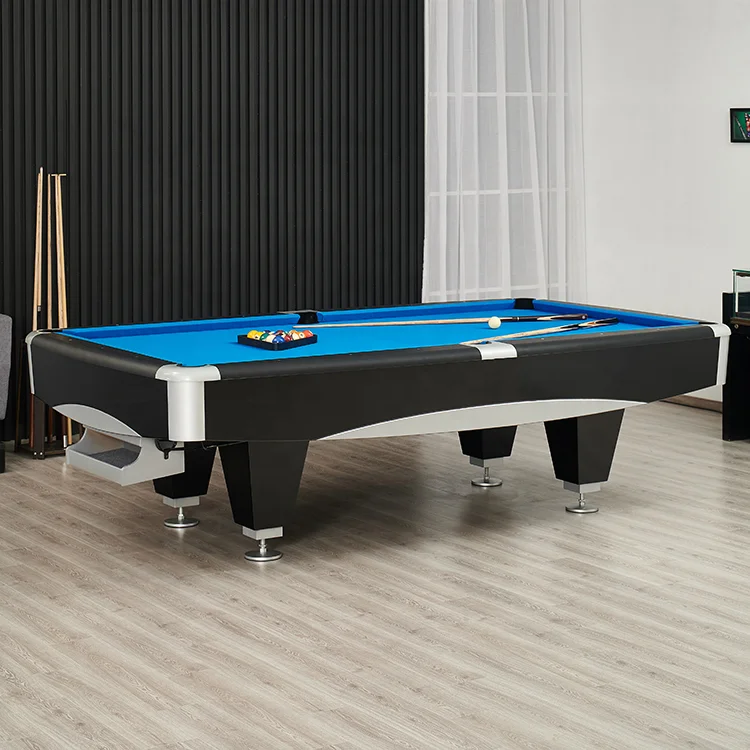 Factory Superior Billiard Table Black 8 Foot 9FT Pool Table Billiard