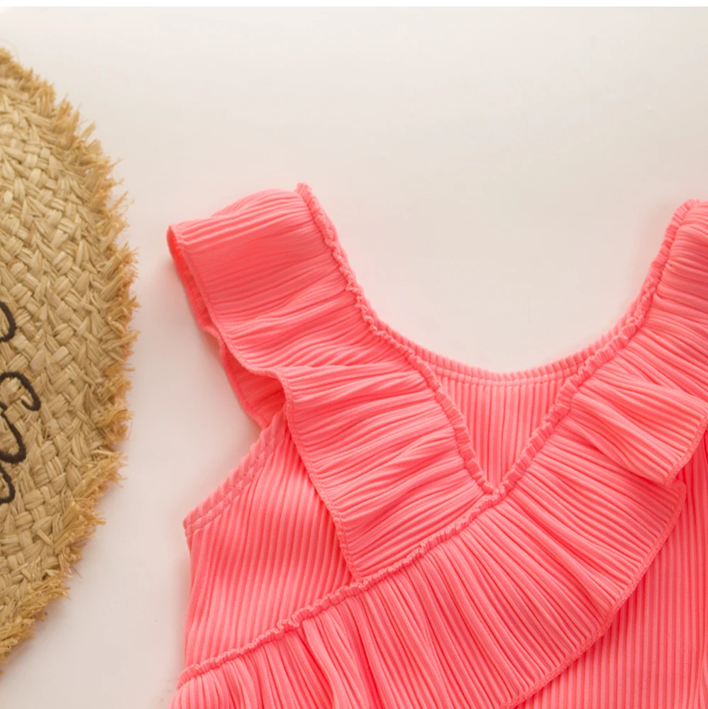 Children Swimsuit One Piece for Girls Kids Summer Beachwear