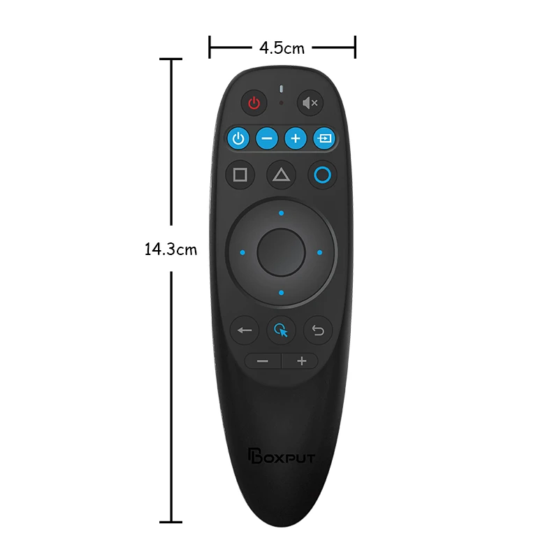 BPR2S 플러스 자이로스코프 무선 에어 마우스 음성 2.4G BT 멀티 단추 IR 학습 리모컨, 안드로이드 TV 박스용 IR 절연