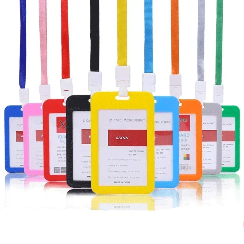 Premium Lanyard Card Holder with Neck Strap - Stylish and Durable ID, Bus, and Credit Card Case