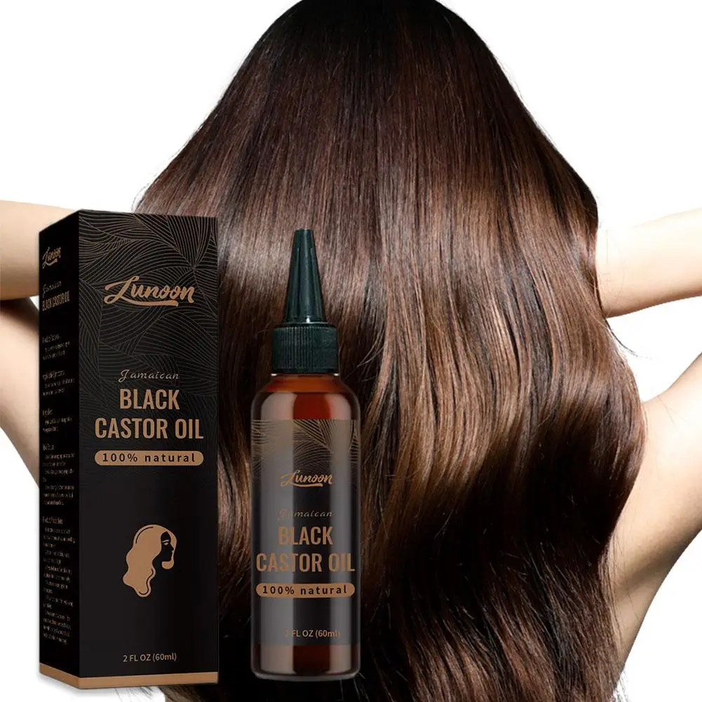 

Organic Black Castor Oil for hair growth Jamaican Scalp Dense Hair Strengthening Hair Loss Prevention Repair Nourishing Liq N2q2